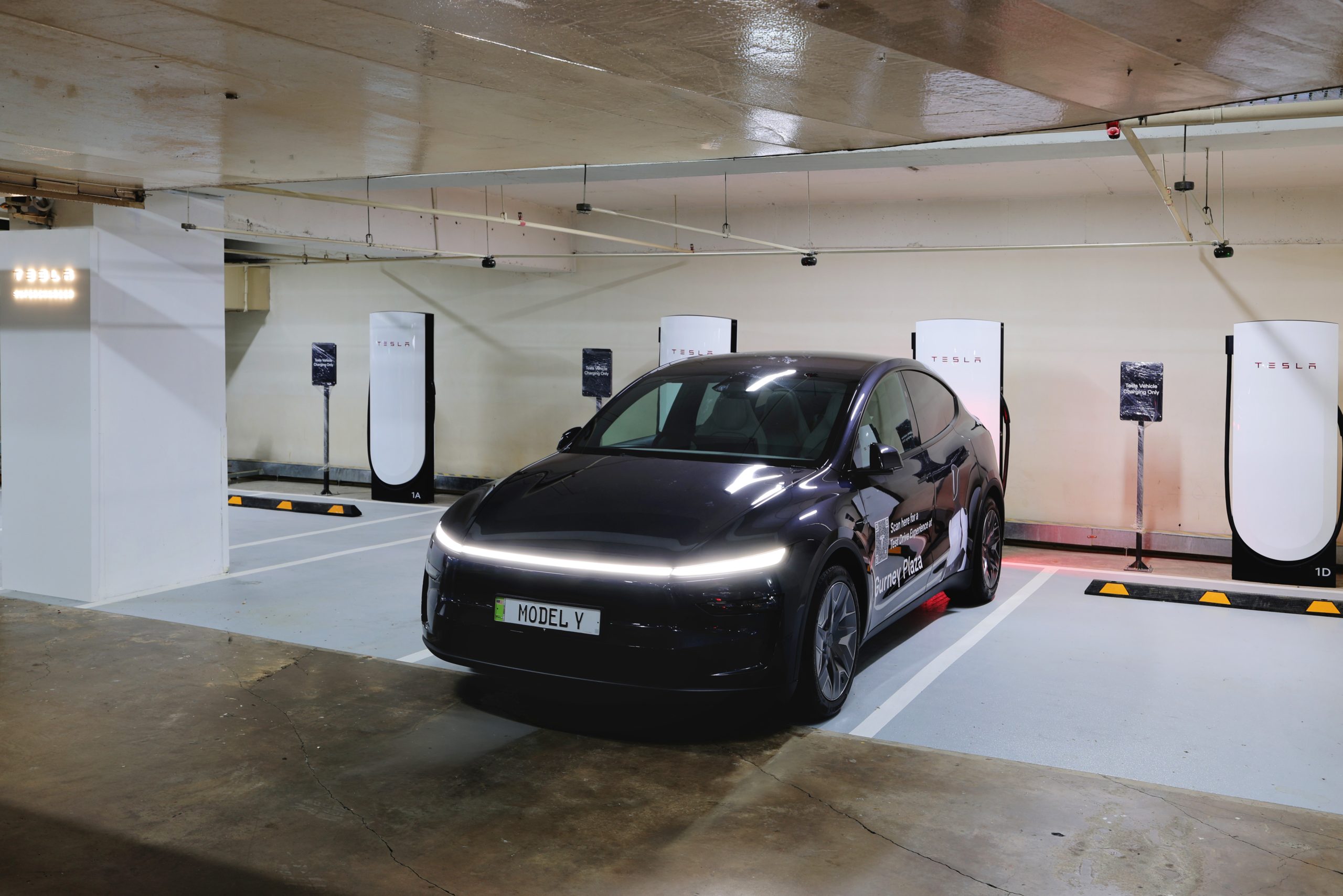 Tesla Opens V4 Supercharging Station at Queensbay Mall in Penang