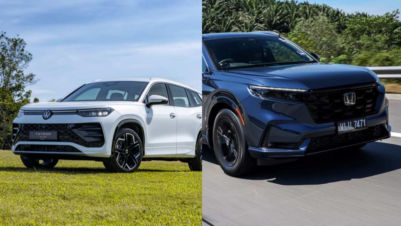 Volkswagen Tayron R-Line vs Honda CR-V 2.0L e:HEV RS Specification Comparison