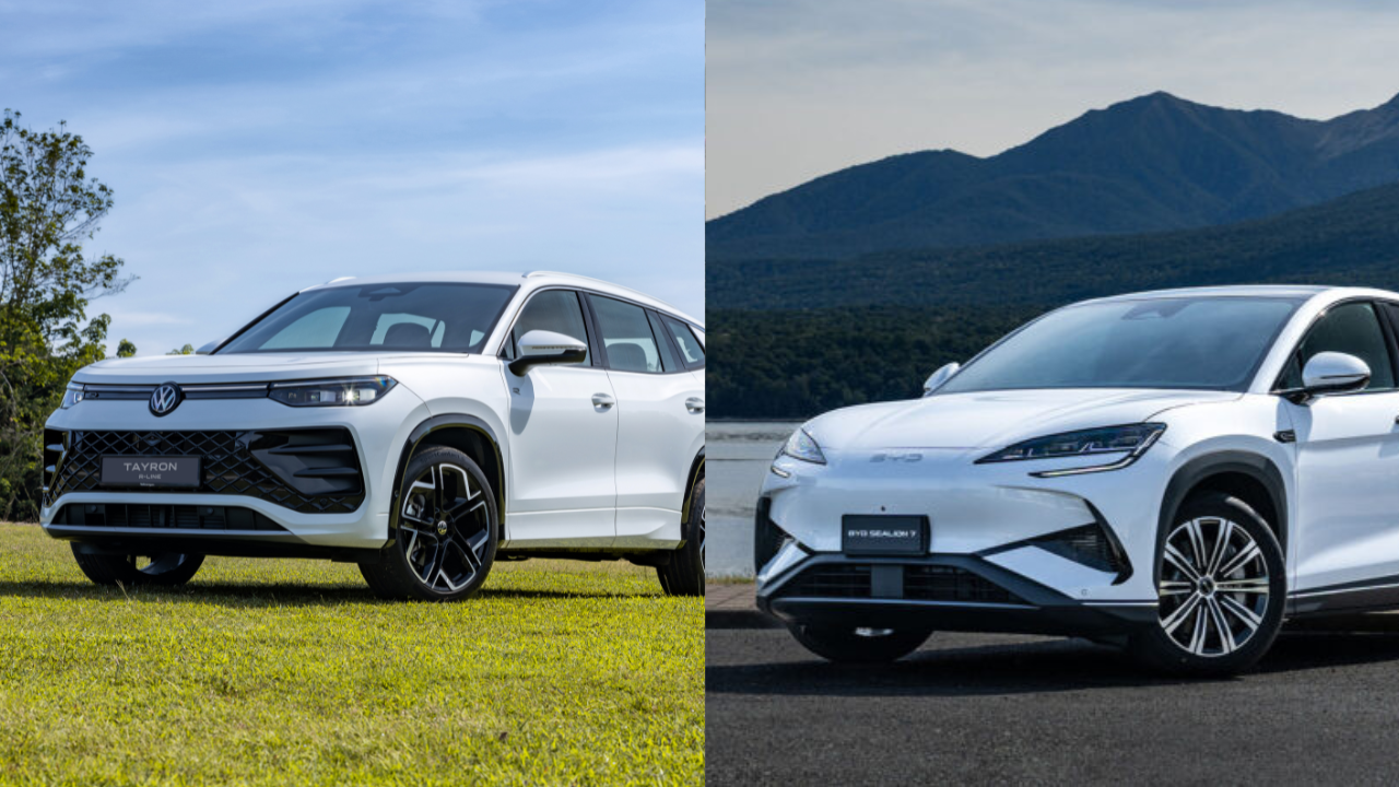 Volkswagen Tayron R-Line vs BYD Sealion 7 Performance AWD Specification Comparison