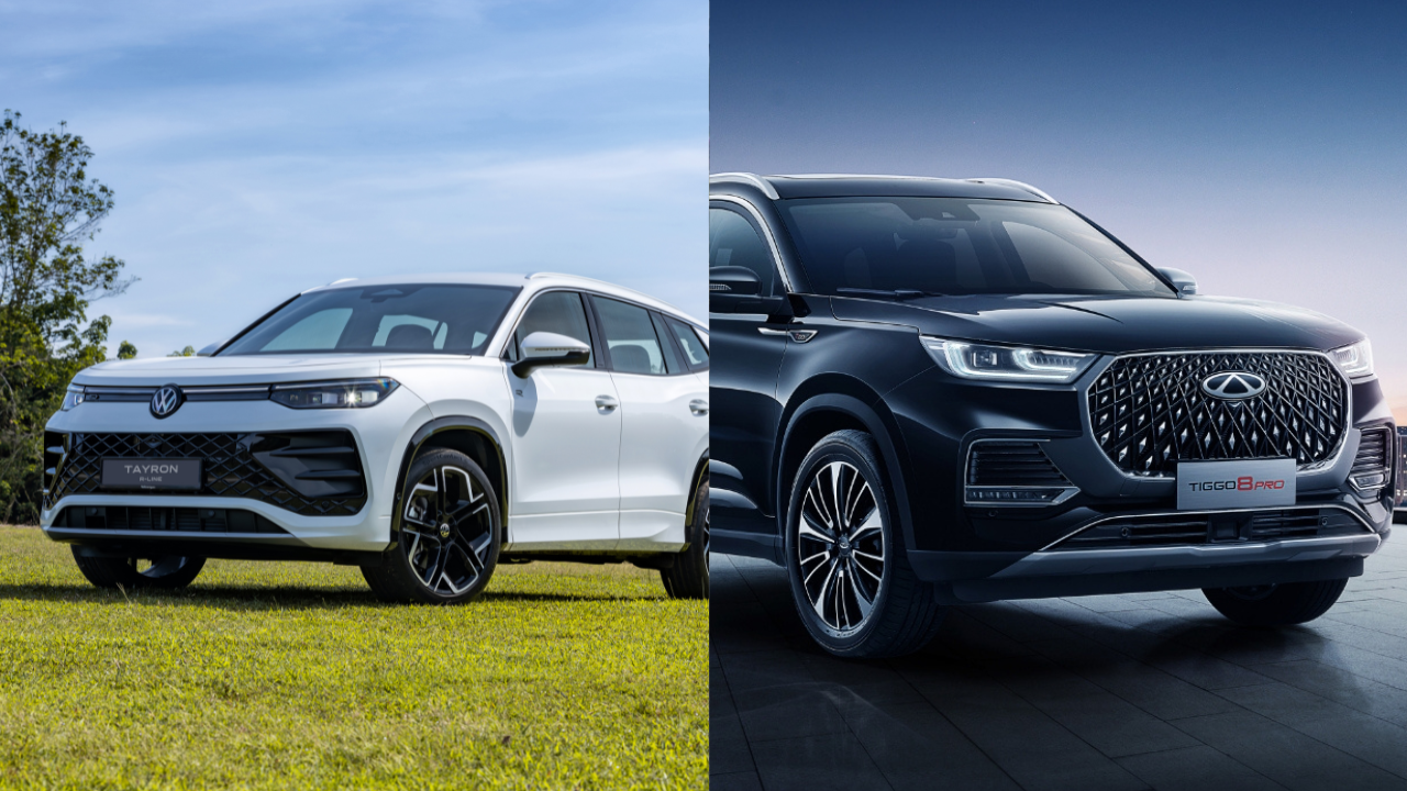 Volkswagen Tayron R-Line vs Chery Tiggo 8 Pro Specification Comparison